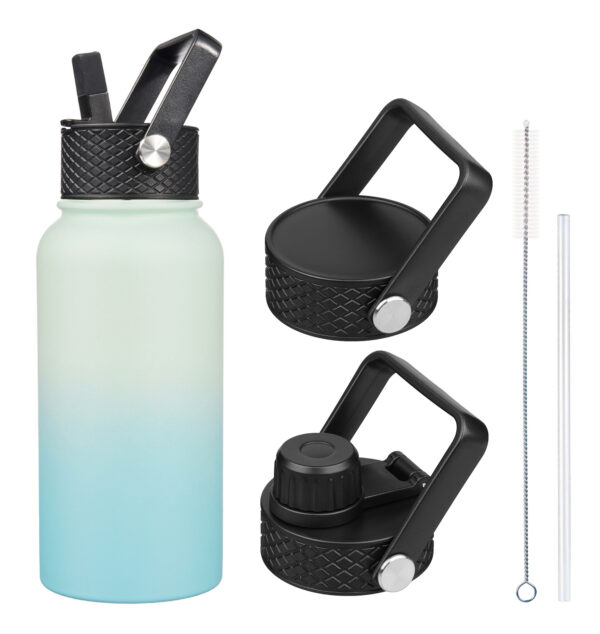 Snoekie Thermos Trinkflasche 800ml hell blau – Bild 4