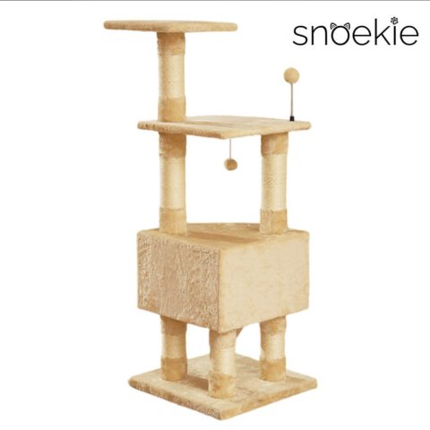 423decda-e6e4-47d6-b766-95e1d32c9205_1000x1000.jpeg.format.jpg Snoekie Großer Katzenbaum mit Höhle, Liegeflächen & Sisalstämmen, 121 cm hoch, Beige