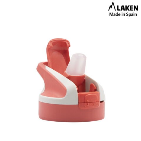 Laken Tritan Trinkflasche 450 ml – Kinderflasche mit Sicherheitsverschluss und Klappdeckel – Auslaufsicher SUMMIT SUPER HEORES