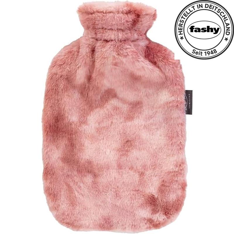 Fahsy Wärmflasche mit flauschigem Plüschbezug