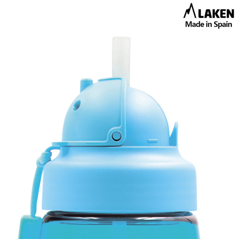 Laken Tritan-Trinkflasche 450ml mit Strohhalm und Deckel OBY LAZY