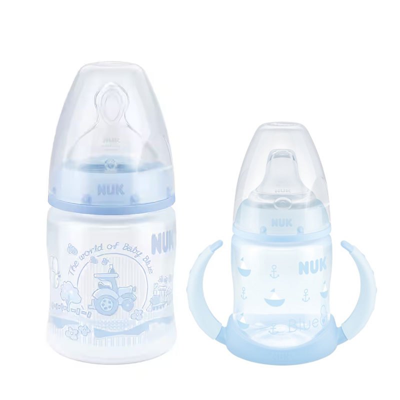 NUK First Choice Milchflaschen 120ml&NUK First Choice Trinklernflasche 150ml mitControl