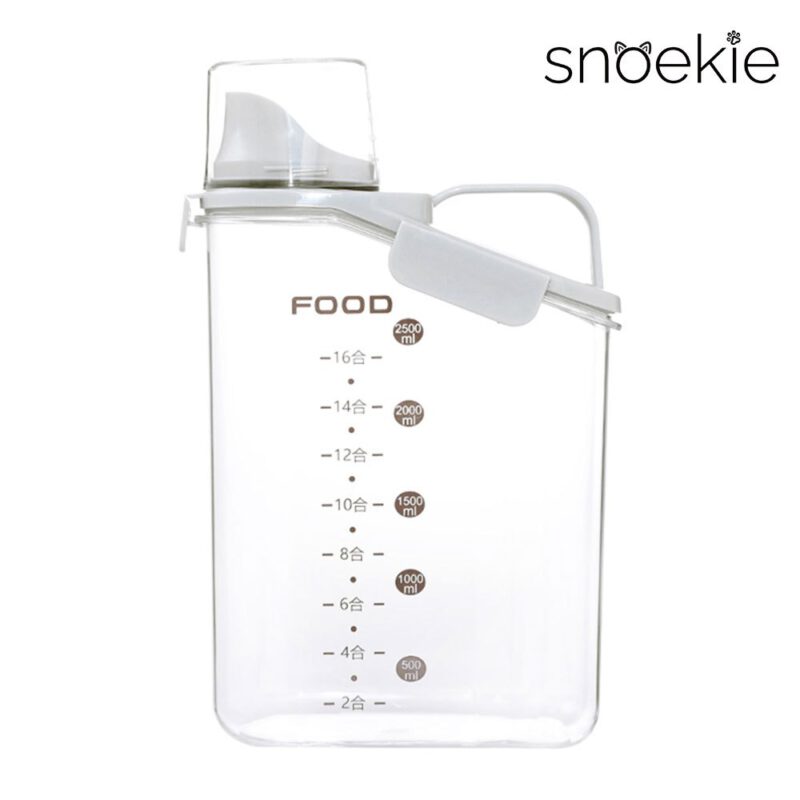 Snoekie Vorratsdosen mit Deckel – Luftdichte Aufbewahrungsbehälter für Lebensmittel & Tierfutter, BPA-frei, mit Ausgießer, ideal für Reis, Müsli, Hundefutter & Katzenfutter