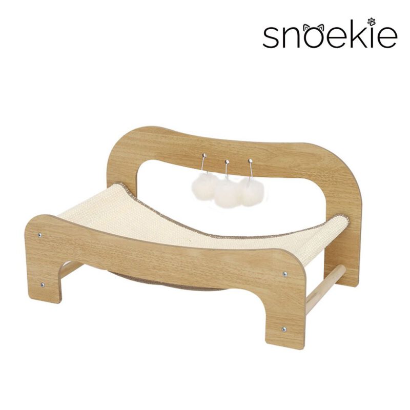 Snoekie Katzen-Chaiselongue aus Holz – stilvolles Design und eleganter Komfort für Ihre Katze