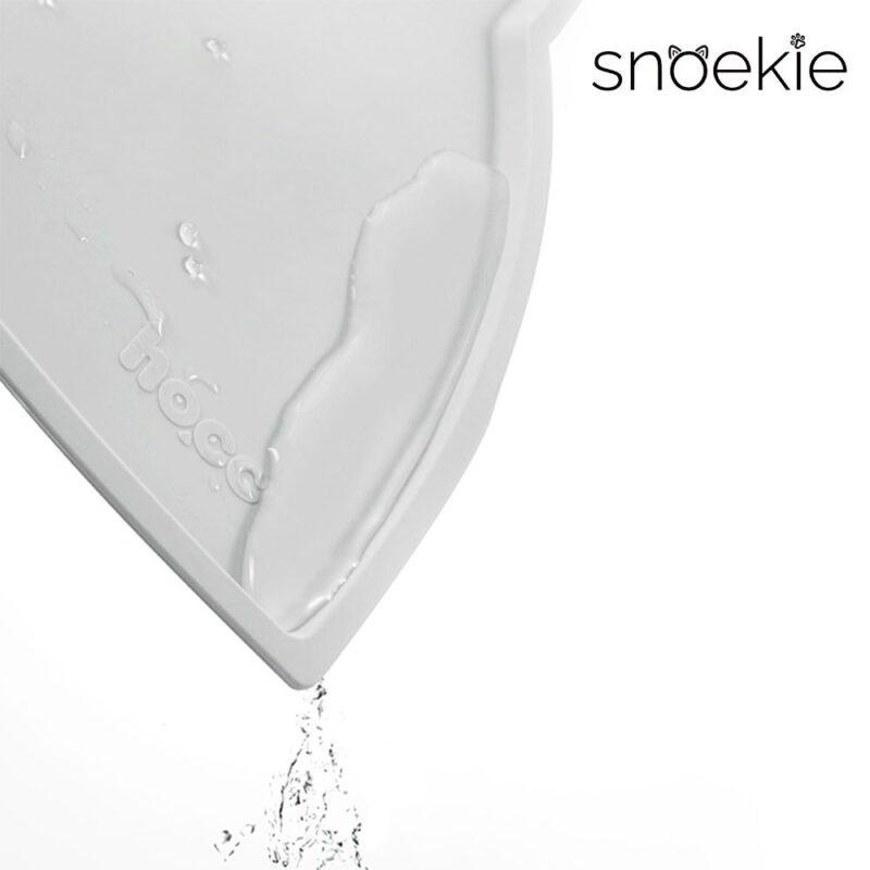 snoekie Rutschfeste Silikon-Futtermatte – 46.5×25.8 cm, Katzenform, Wasserdicht, Leicht zu Reinigen