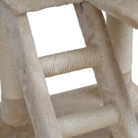 Snoekie Luxus-Mehrstufiger Katzenbaum mit Katzennest (Beige)