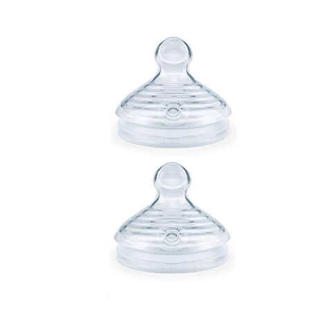 NUK Nature Sense Glasflasche Vorteil set mit 2 set Trinksauger & Schutzkappe