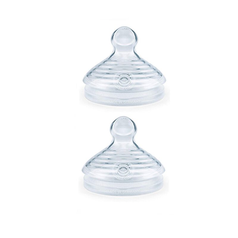 NUK Nature Sense Glasflasche Vorteil set mit 2 set Trinksauger & Schutzkappe
