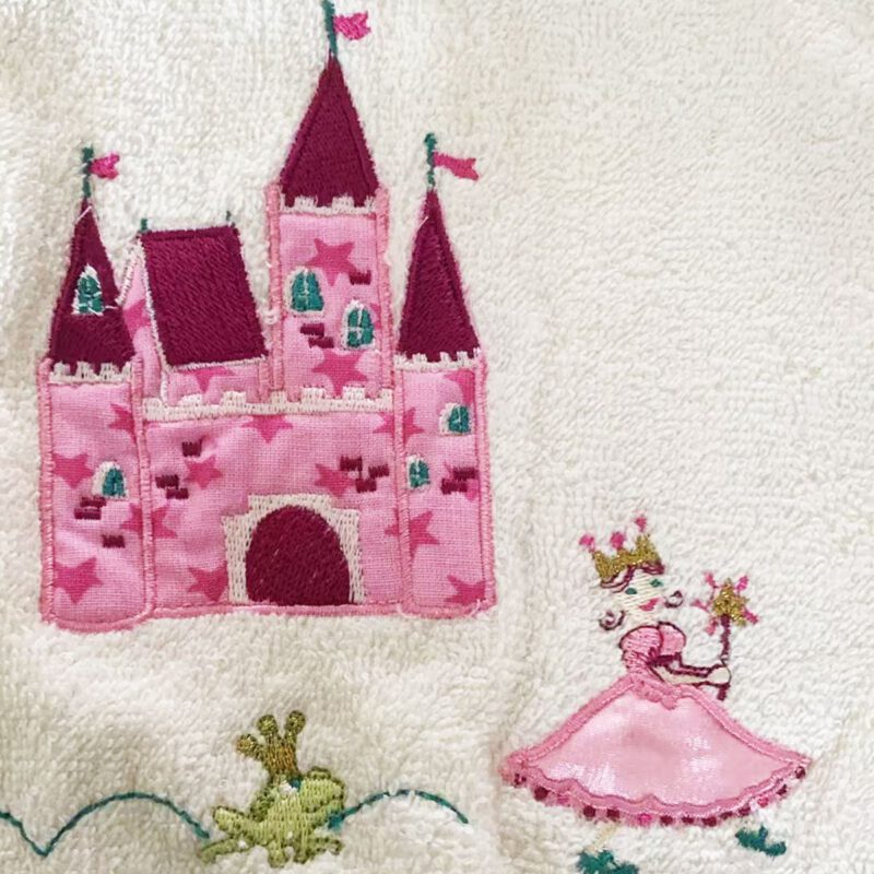 Morgenstern Kinder Badeponcho aus Baumwolle Schloss