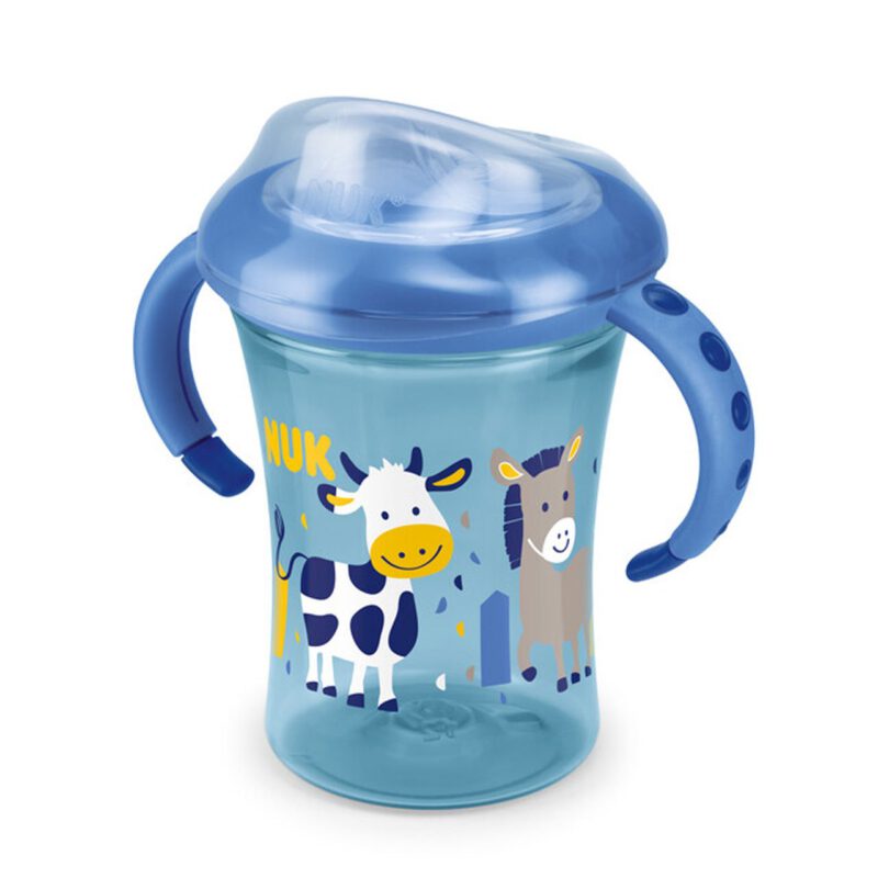 NUK Easy learning starter cup | Trinklernbecher soft Trinktüller 230ml blau