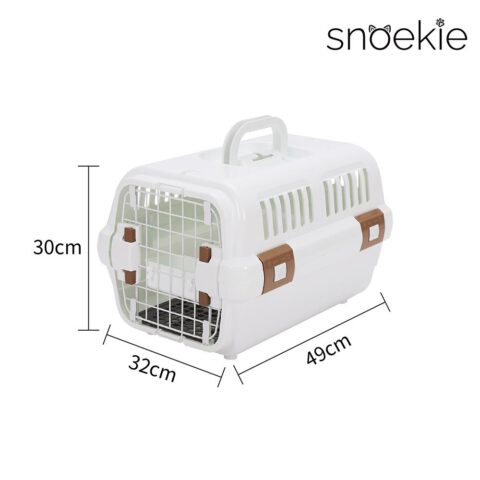 SNOEKIE Premium Transportbox vereint modernes Design, hochwertige Materialien und durchdachte Funktionalität – ideal für den sicheren und komfortablen Transport von Haustieren.