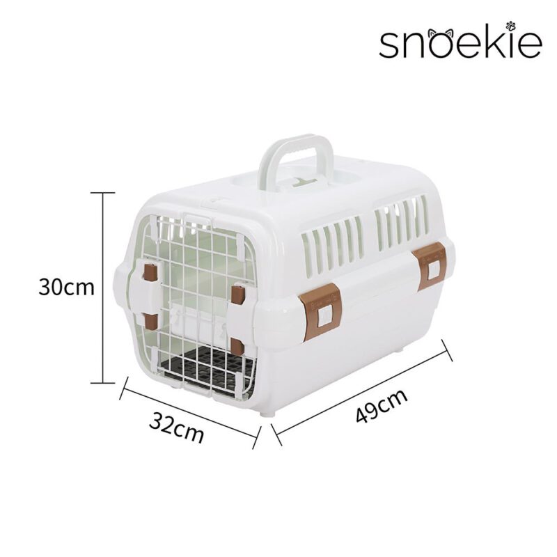 SNOEKIE Premium Transportbox vereint modernes Design, hochwertige Materialien und durchdachte Funktionalität – ideal für den sicheren und komfortablen Transport von Haustieren.