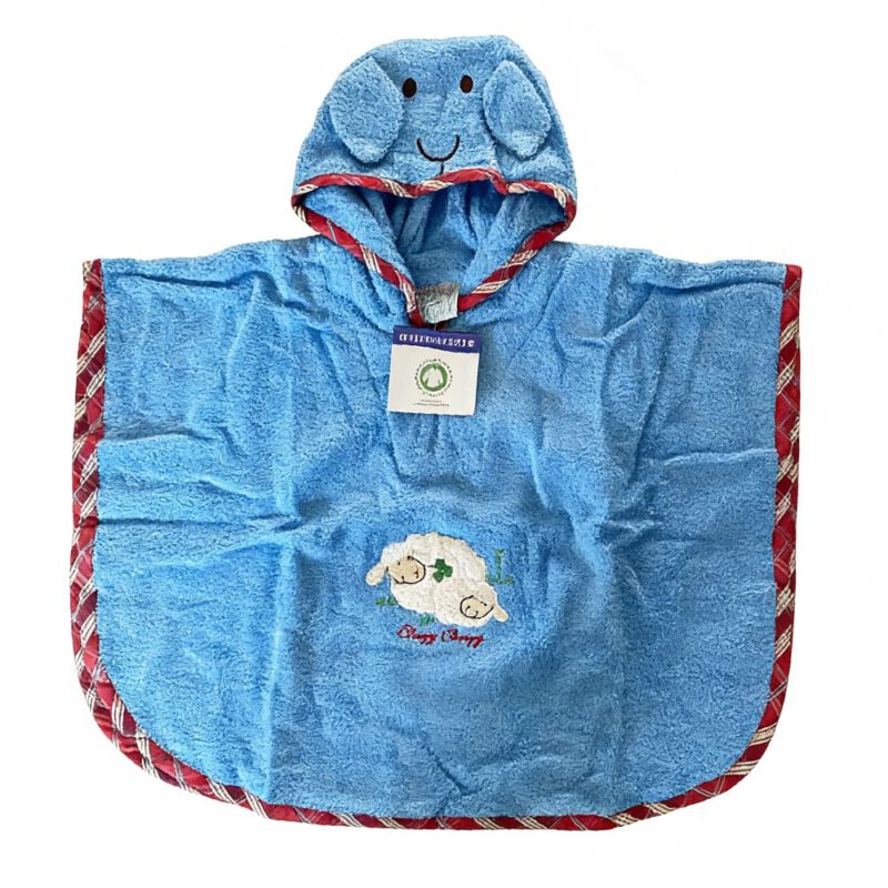 Morgenstern Kinder Badeponcho aus 100 % Baumwolle Hund