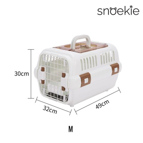 SNOEKIE Premium Transportbox vereint modernes Design, hochwertige Materialien und durchdachte Funktionalität – ideal für den sicheren und komfortablen Transport von Haustieren.