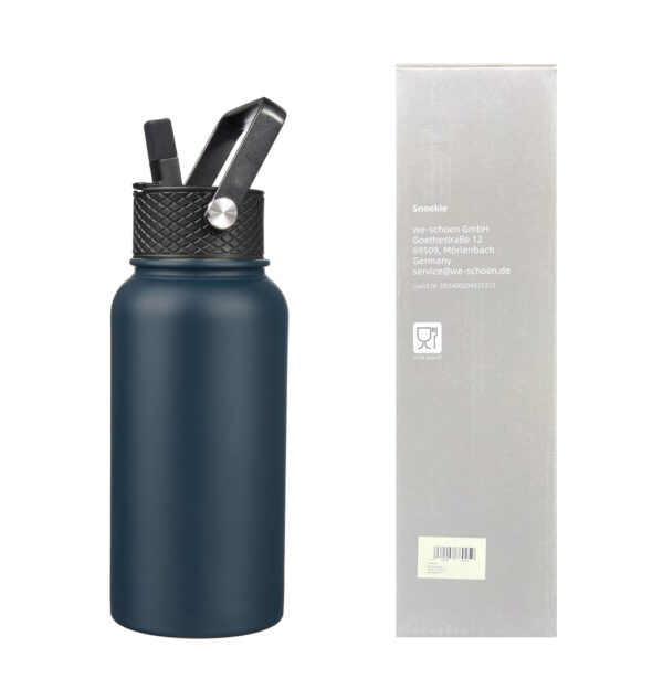 Snoekie Thermos Trinkflasche 800ml dunkblau – Bild 5