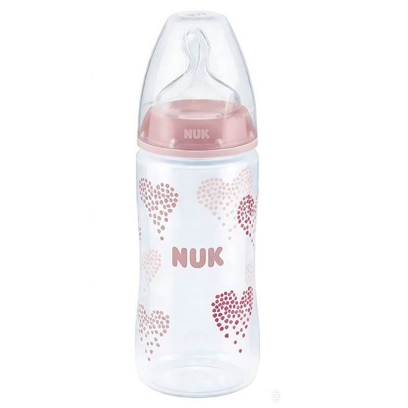NUK First Choice Babyflasche 300ml Herz mit 1M Sauger