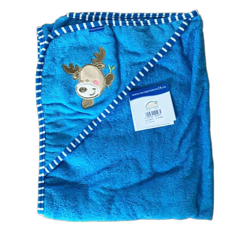 Morgenstern Kinder Badeponcho aus 100 % Baumwolle Rentier