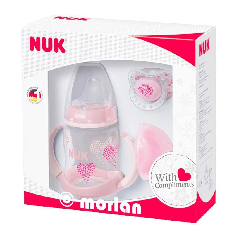 NUK First Choice Trinklernflasche Geschenk set girl