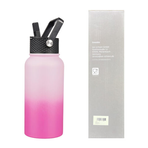 8 Snoekie Thermos Trinkflasche 800ml rosa