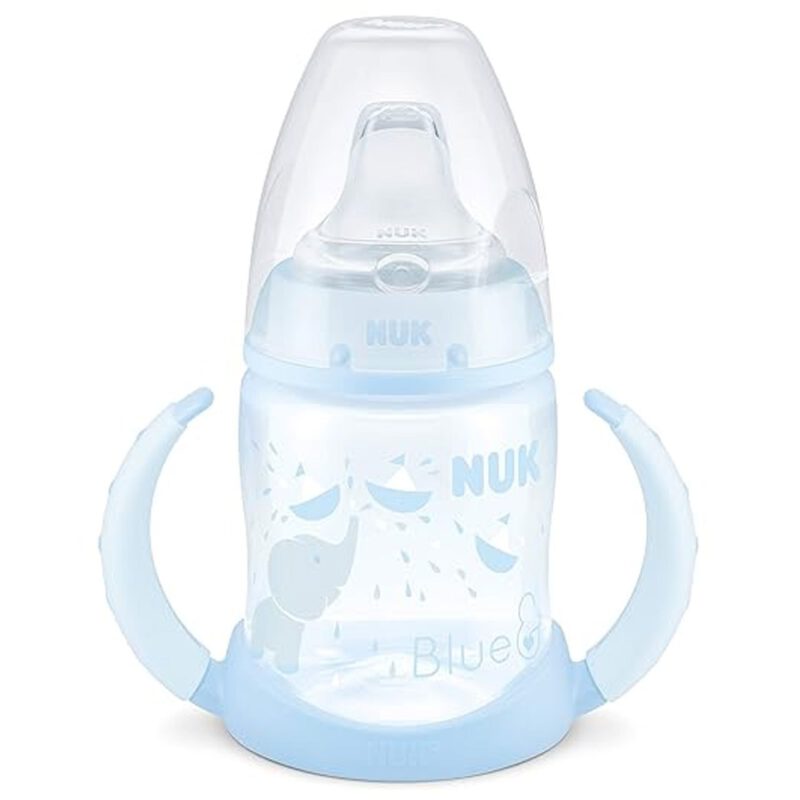 NUK First Choice Rose&blue Trinklernbecher | Trinklernflasche 150ml boy