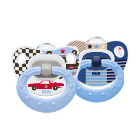 NUK Babyschnuller Classic aus Silikon blue BPA Frei