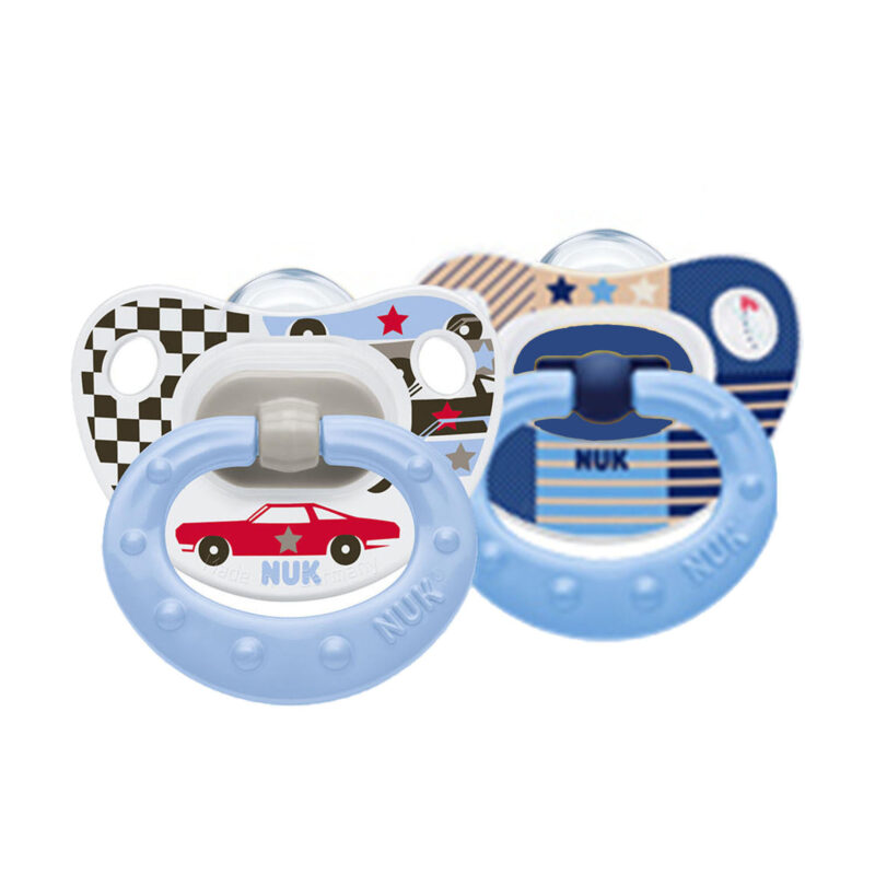 NUK Babyschnuller Classic aus Silikon blue BPA Frei