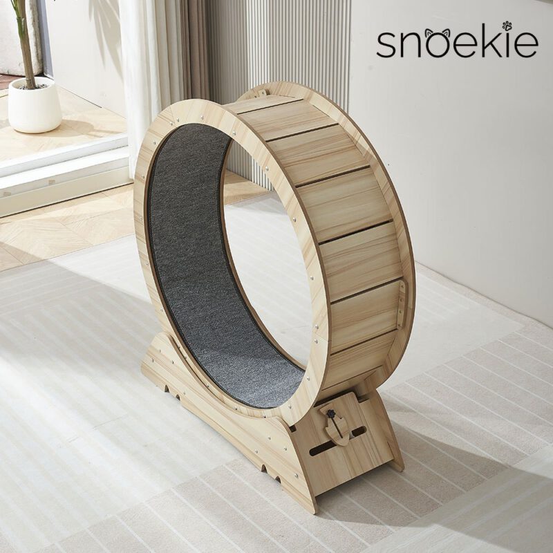 Snoekie KT-1100 – Leises Indoor Katzenlaufrad groß für Wohnungskatzen – stabil