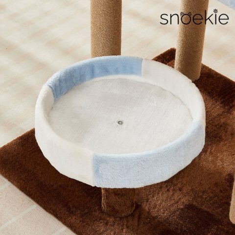 Snoekie Klassischer Mehr-Ebenen-Kratzbaum mit Plüsch-Elementen