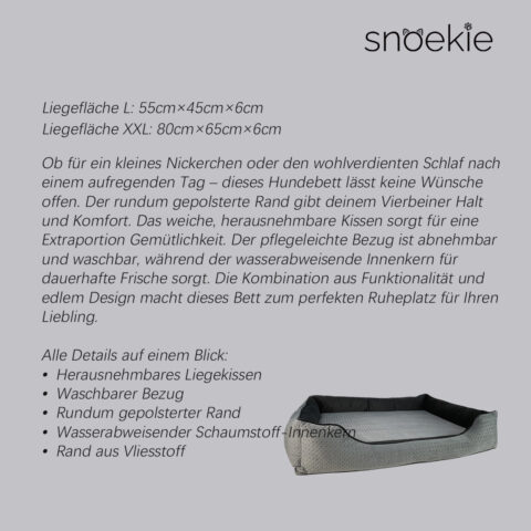 9 Snoekie Hundebett Gini