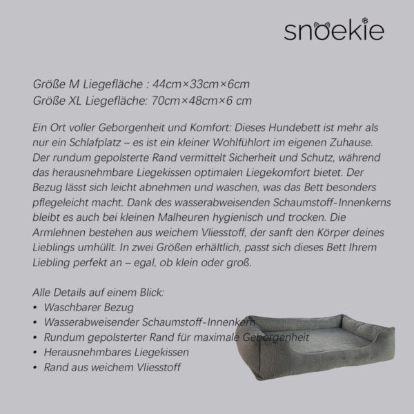 snoekie super großer Hundebett, Gaia M/XL – Bild 12