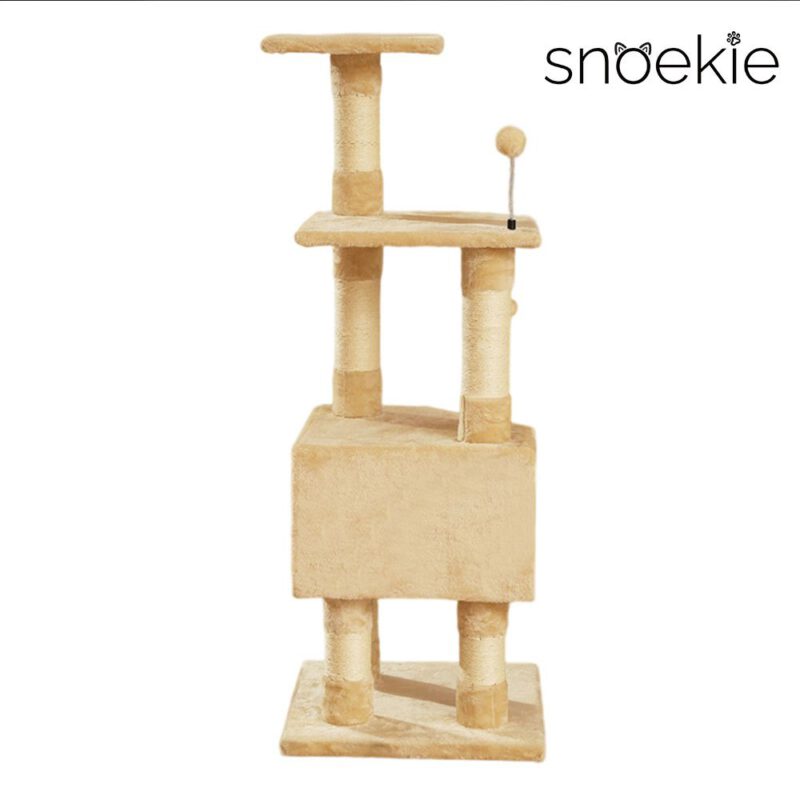 95ded166-263b-4d80-b233-63fab9a40b80_1000x1000.jpeg.format.jpg Snoekie Großer Katzenbaum mit Höhle, Liegeflächen & Sisalstämmen, 121 cm hoch, Beige
