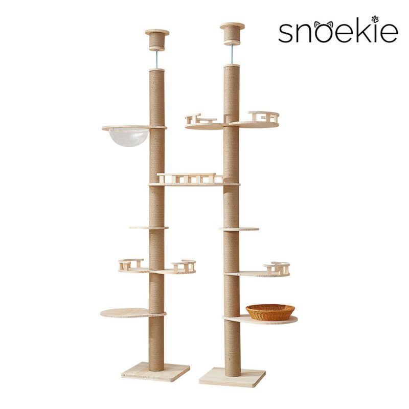 Snoekie Luxuriöser, Deckenhoher Kratzbaum mit Mehreren Ebenen