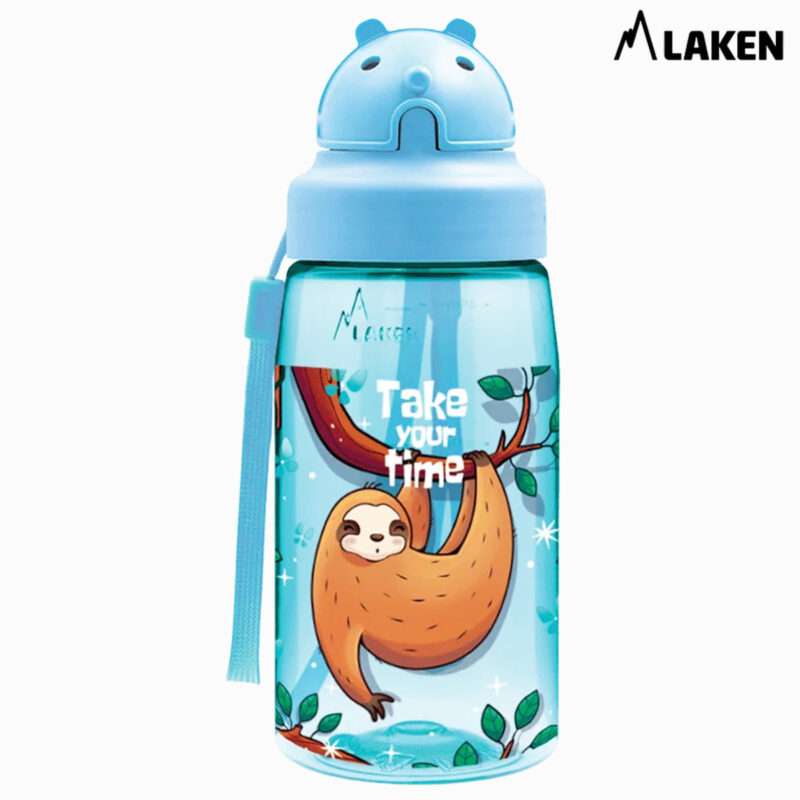 Laken Tritan-Trinkflasche 450ml mit Strohhalm und Deckel OBY LAZY