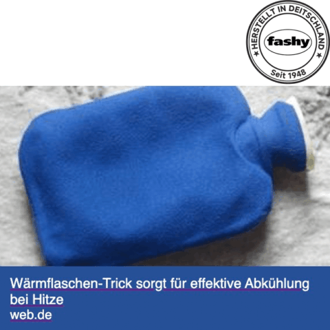 Fashy Wärmflasche mit 0,8 L，Braun