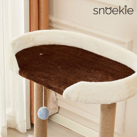Snoekie Klassischer Mehr-Ebenen-Kratzbaum mit Plüsch-Elementen