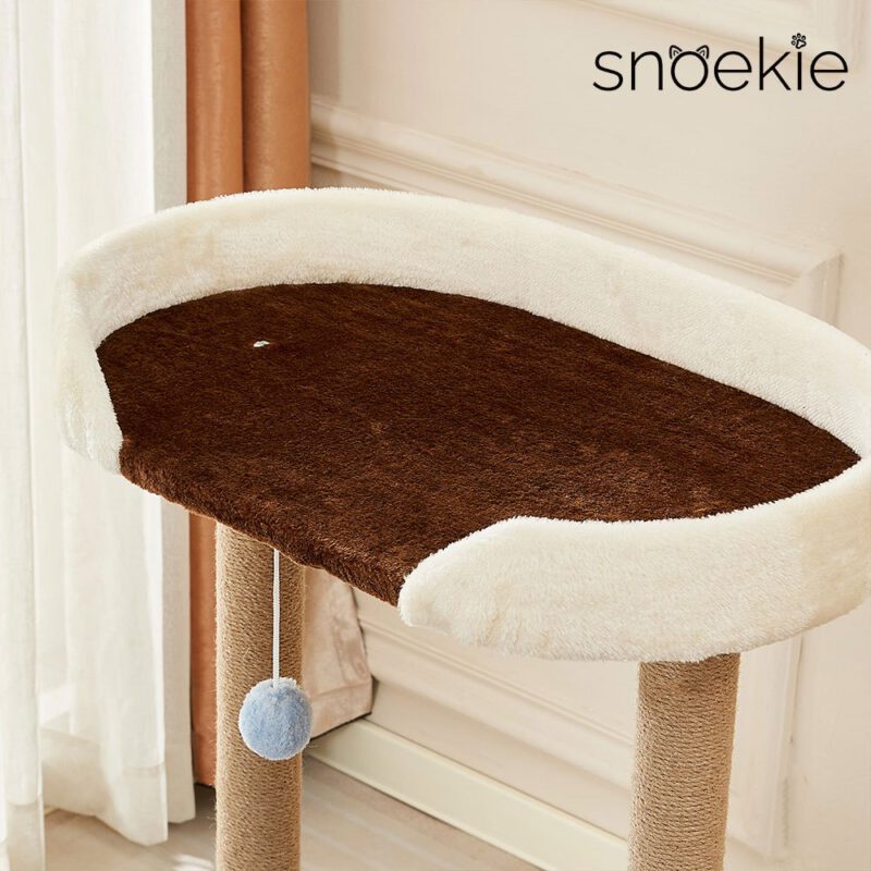 Snoekie Klassischer Mehr-Ebenen-Kratzbaum mit Plüsch-Elementen