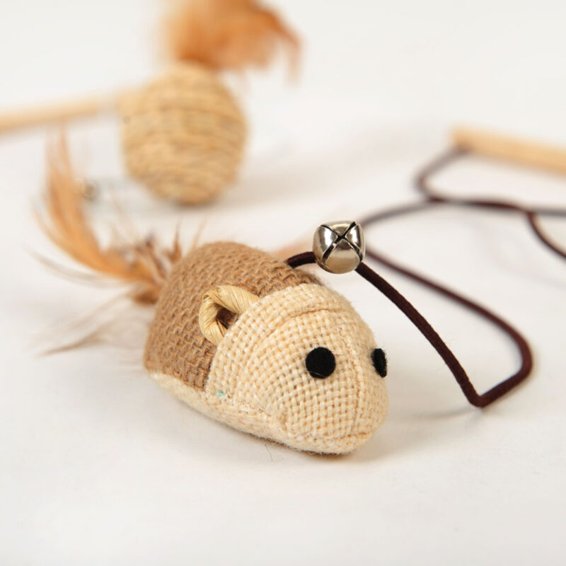 TB5 (2) Snoekie Holz-Katzenspielzeug