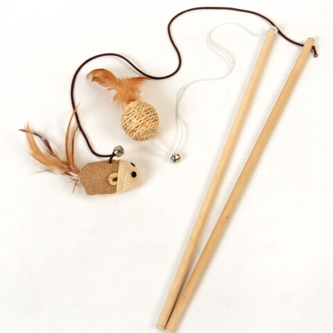 TB6 (2) Snoekie Holz-Katzenspielzeug