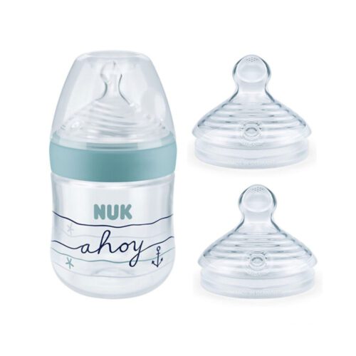 NUK Nature Sense Beach PP Babyflasche 150ml+Sauger 6-18M BPA Frei�, Farbe: grün, Grundfarbe: grün