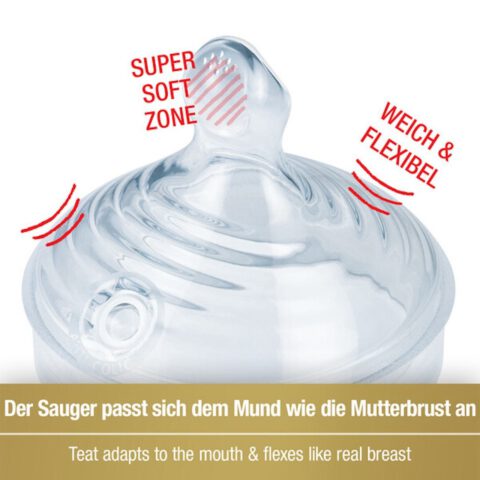 Babyflasche NUK Baby Glasflasche VORTEIL set 240ml+120ml