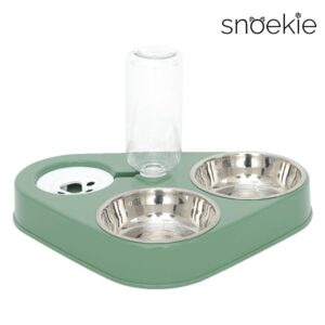 Snoekie automatischer Wasserspender mit drei Schüsseln