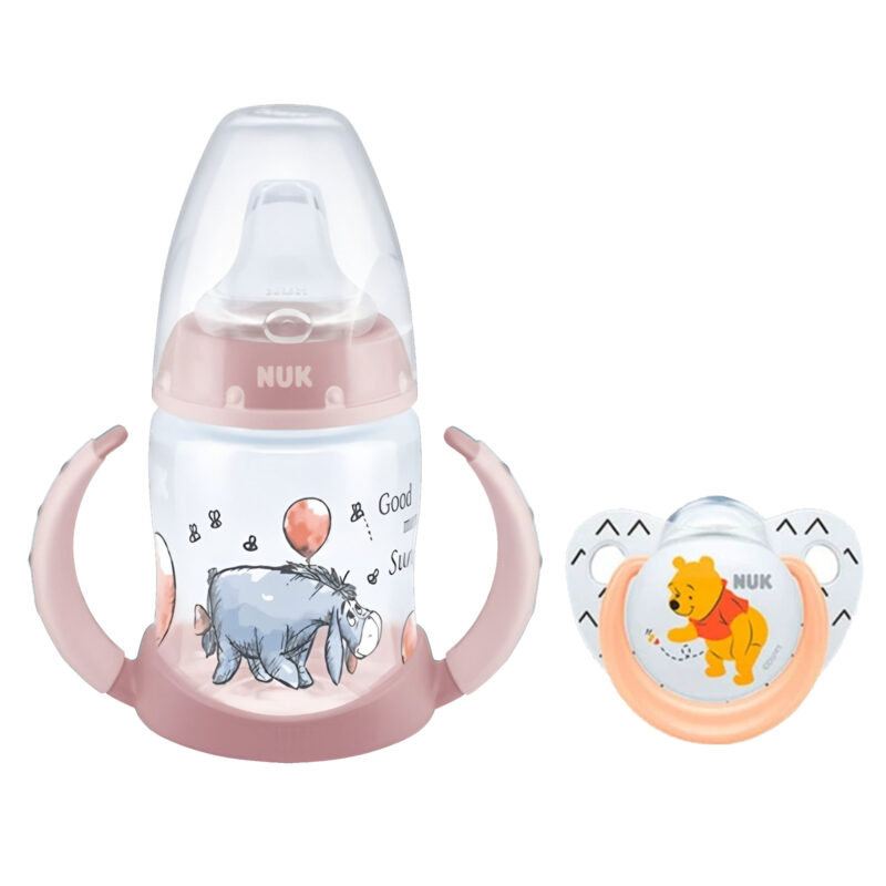 NUK Puuh First Choice Trinklernflasche 150ml mit &NUK Star Latexsauger 0-6Monate