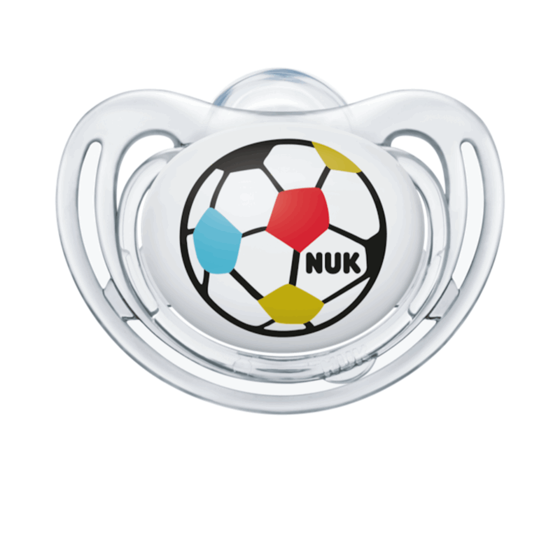 NUK Fussball Herz Schnuller 6-18