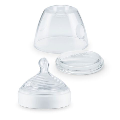NUK Nature Sense Glasflasche Vorteil set mit 2 set Trinksauger & Schutzkappe