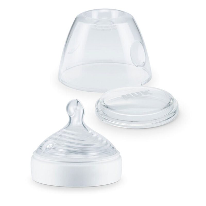 NUK Nature Sense Glasflasche Vorteil set mit 2 set Trinksauger & Schutzkappe