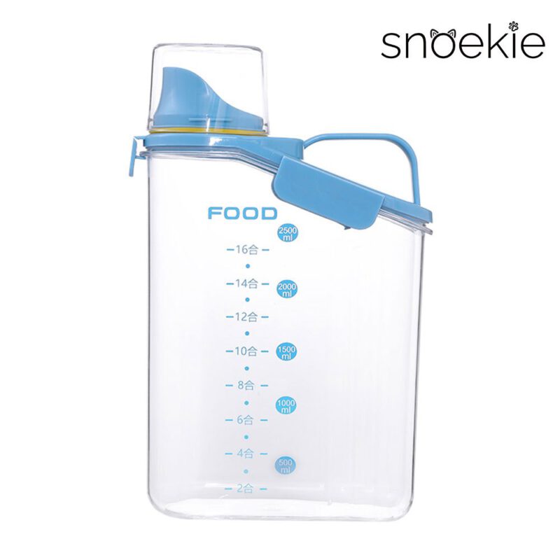 Snoekie Vorratsdosen mit Deckel – Luftdichte Aufbewahrungsbehälter für Lebensmittel & Tierfutter, BPA-frei, mit Ausgießer, ideal für Reis, Müsli, Hundefutter & Katzenfutter