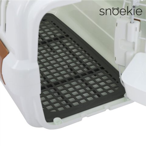 SNOEKIE Premium Transportbox vereint modernes Design, hochwertige Materialien und durchdachte Funktionalität – ideal für den sicheren und komfortablen Transport von Haustieren.