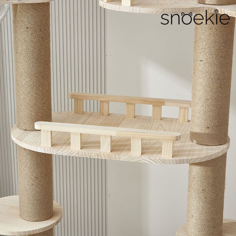 Snoekie Luxuriöser, Deckenhoher Kratzbaum mit Mehreren Ebenen