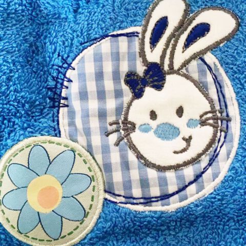 Morgenstern Kinder Badeponcho aus 100 % Baumwolle Hase