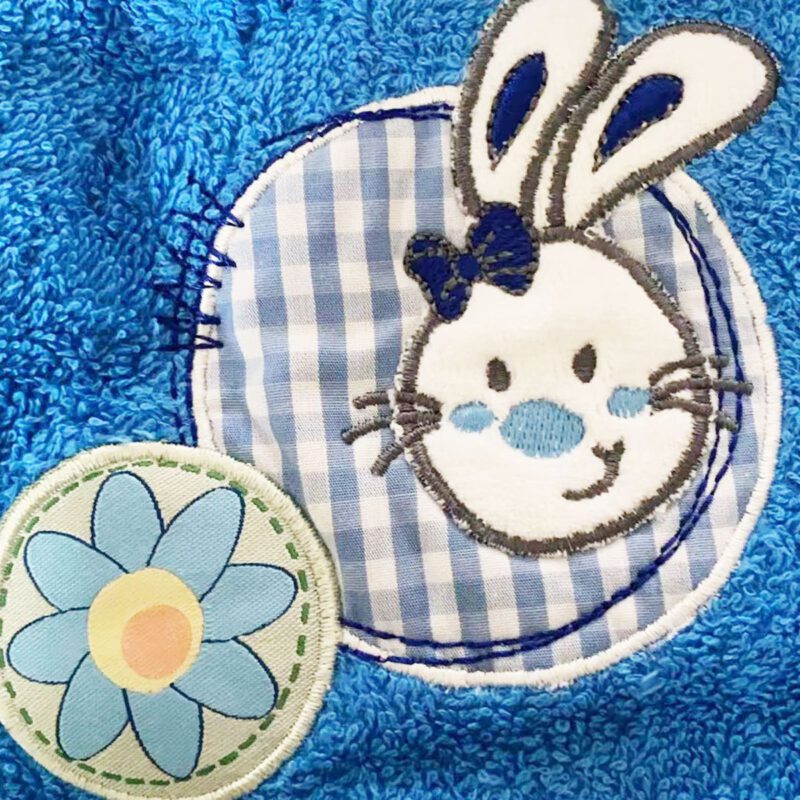 Morgenstern Kinder Badeponcho aus 100 % Baumwolle Hase